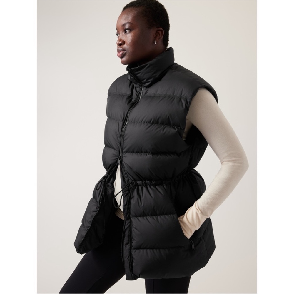 Athleta Quilted Black Vest